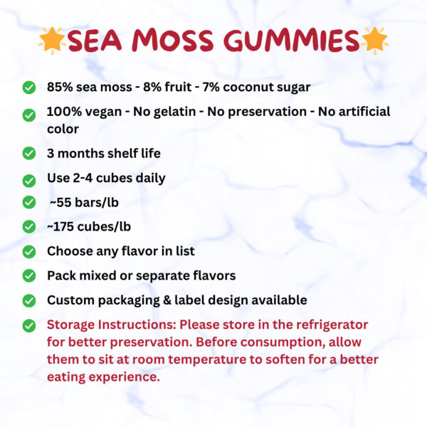 Sea Moss Gummies Wholesale - Image 2